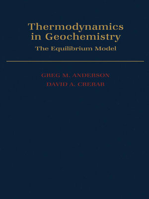 cover image of Thermodynamics in Geochemistry